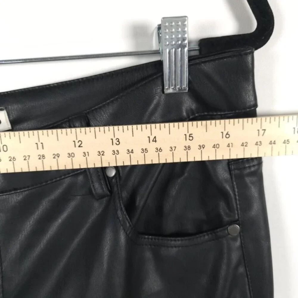 NWT ZARA FAUX LEATHER 90’s WIDE LEG‎ Pants High Waist 2969/245/800 Size 14